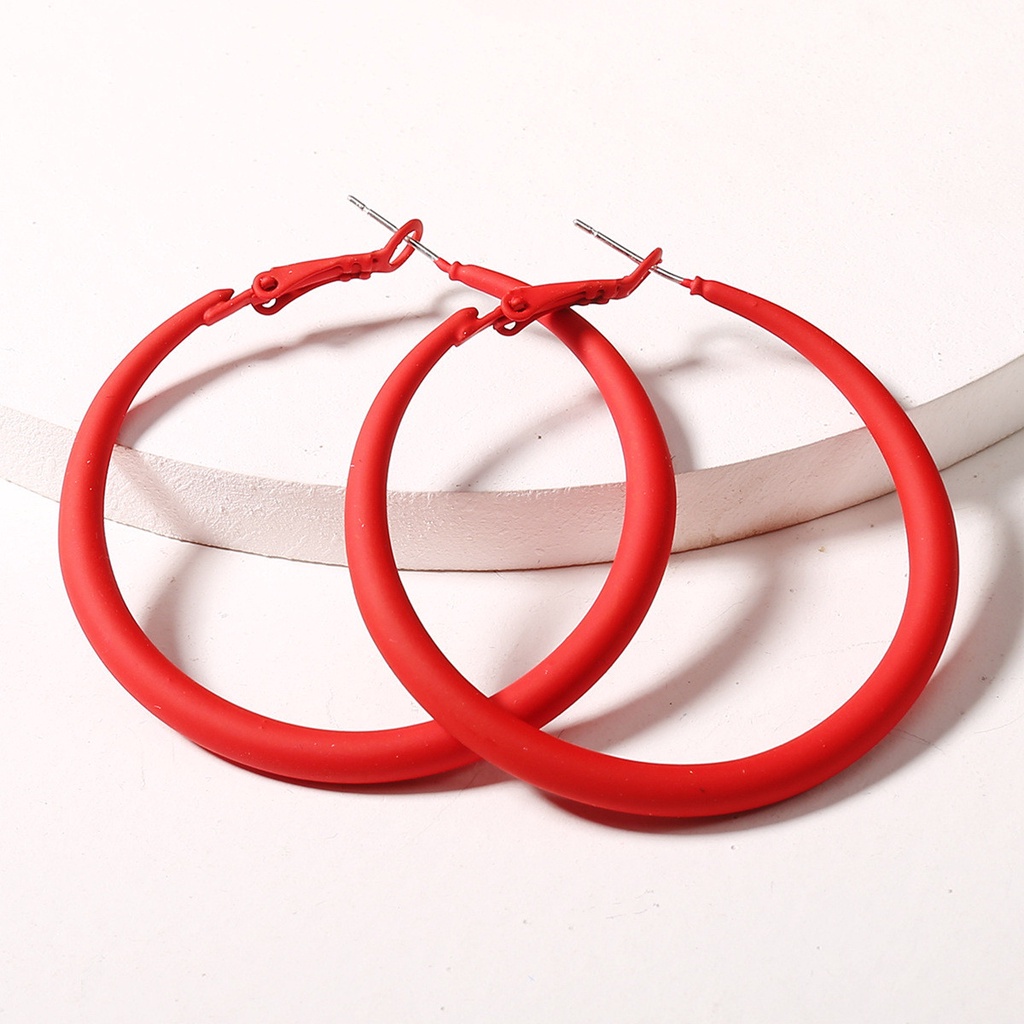 Bông tai tròn cho nữ phong cách Hàn Quốc