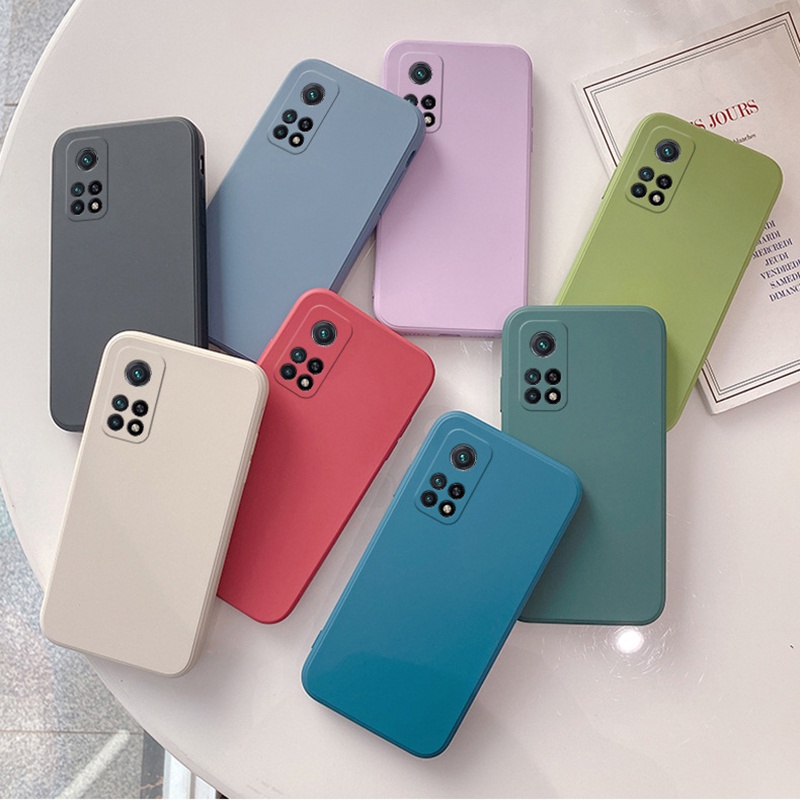 Ốp Điện Thoại Silicon Mềm Cạnh Vuông Bảo Vệ Toàn Diện Cho Realme C55 C35 C33 C31 C30 C30S 10 Pro