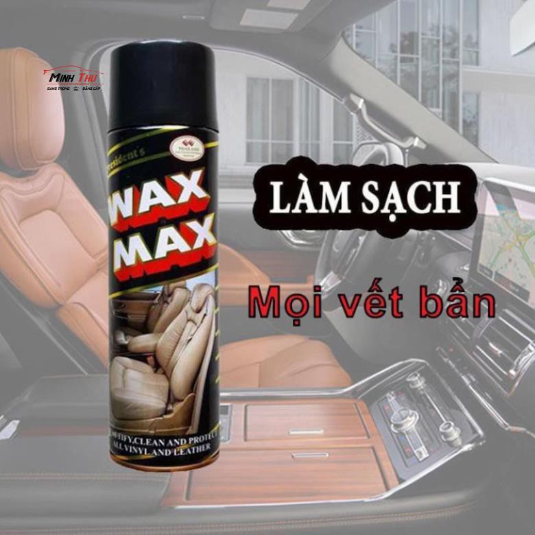 Xịt Bóng Đồ Da - Nội Thất Ô Tô Wax Max