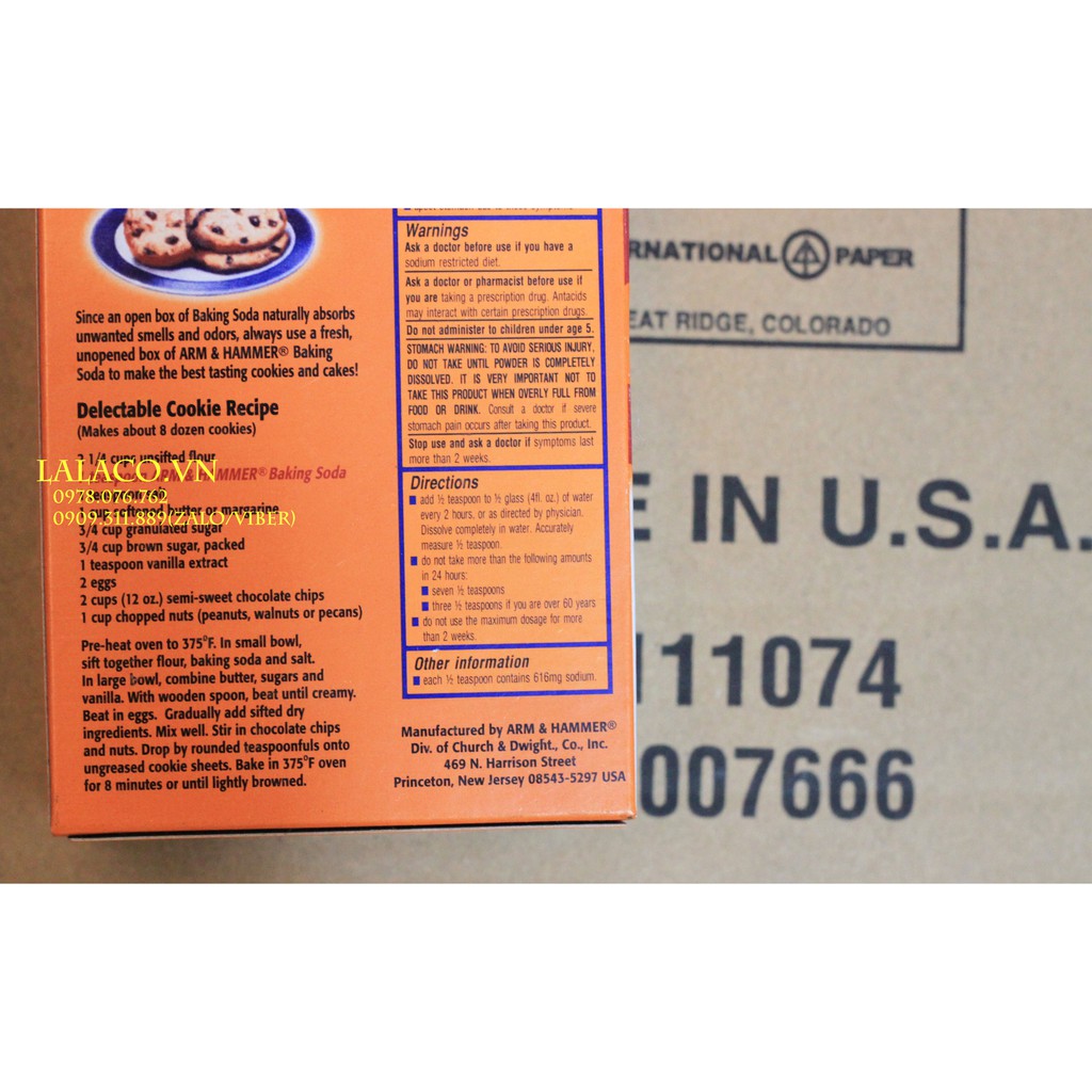 Bột Baking Soda đa công dụng 454g - Nhập khẩu từ Mỹ