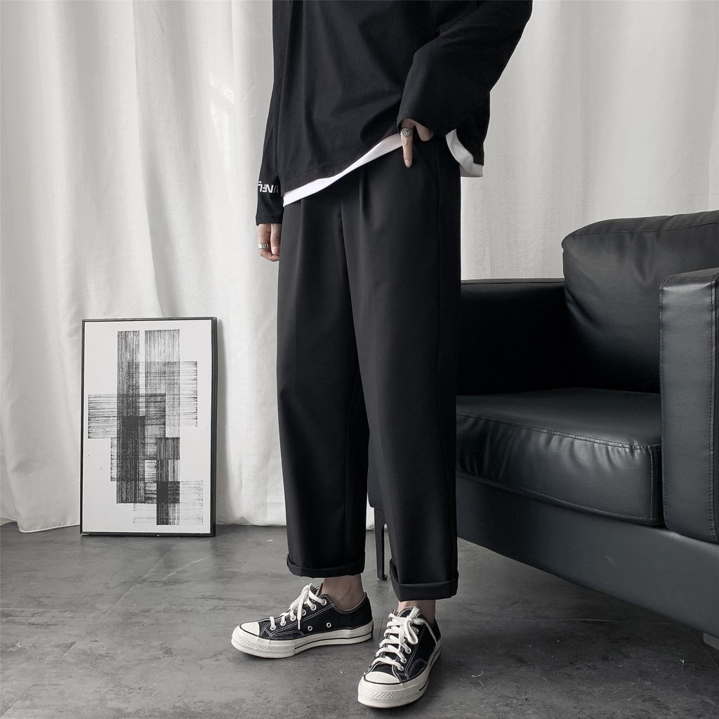 Quần dài phong cách Hàn Quốc thời trang dành cho nam cỡ s-3xl