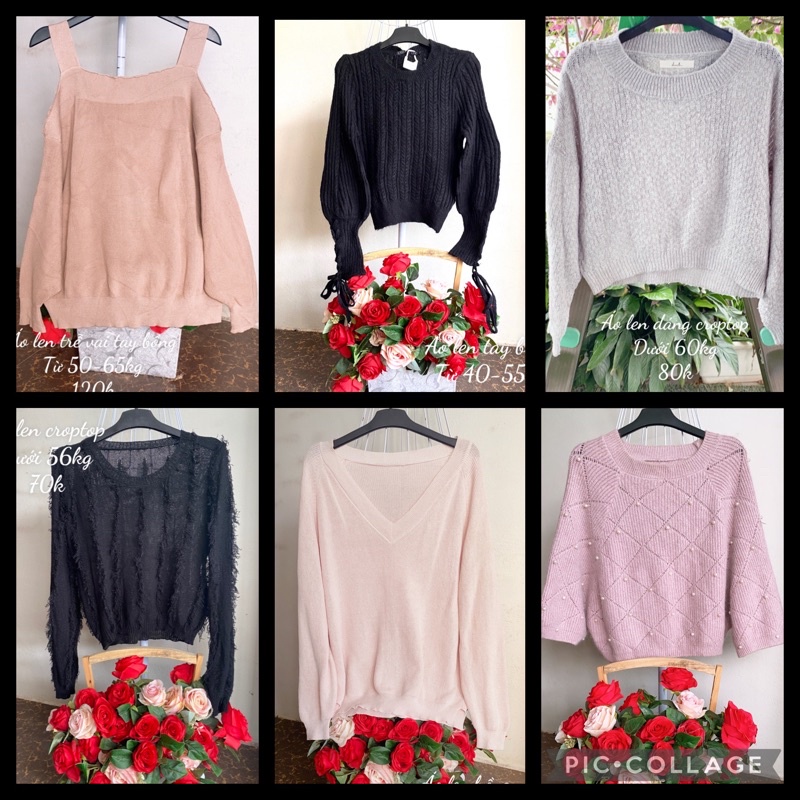 Áo len kiểu - dáng croptop