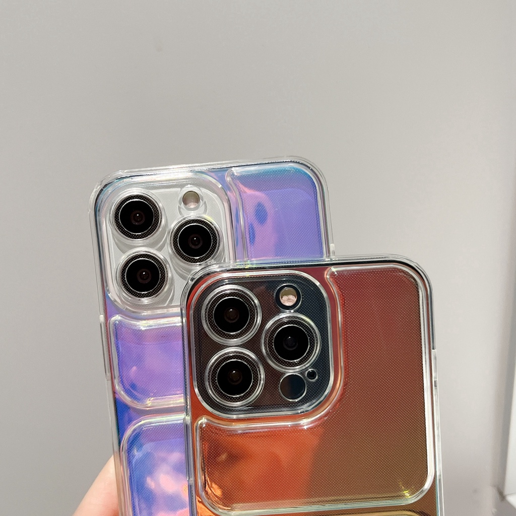 Ốp Lưng Chất Liệu TPU Chống Sốc Màu Gradient Cho iPhone 13 Pro MAX 12 11 Pro MAX X XS MAX XR
