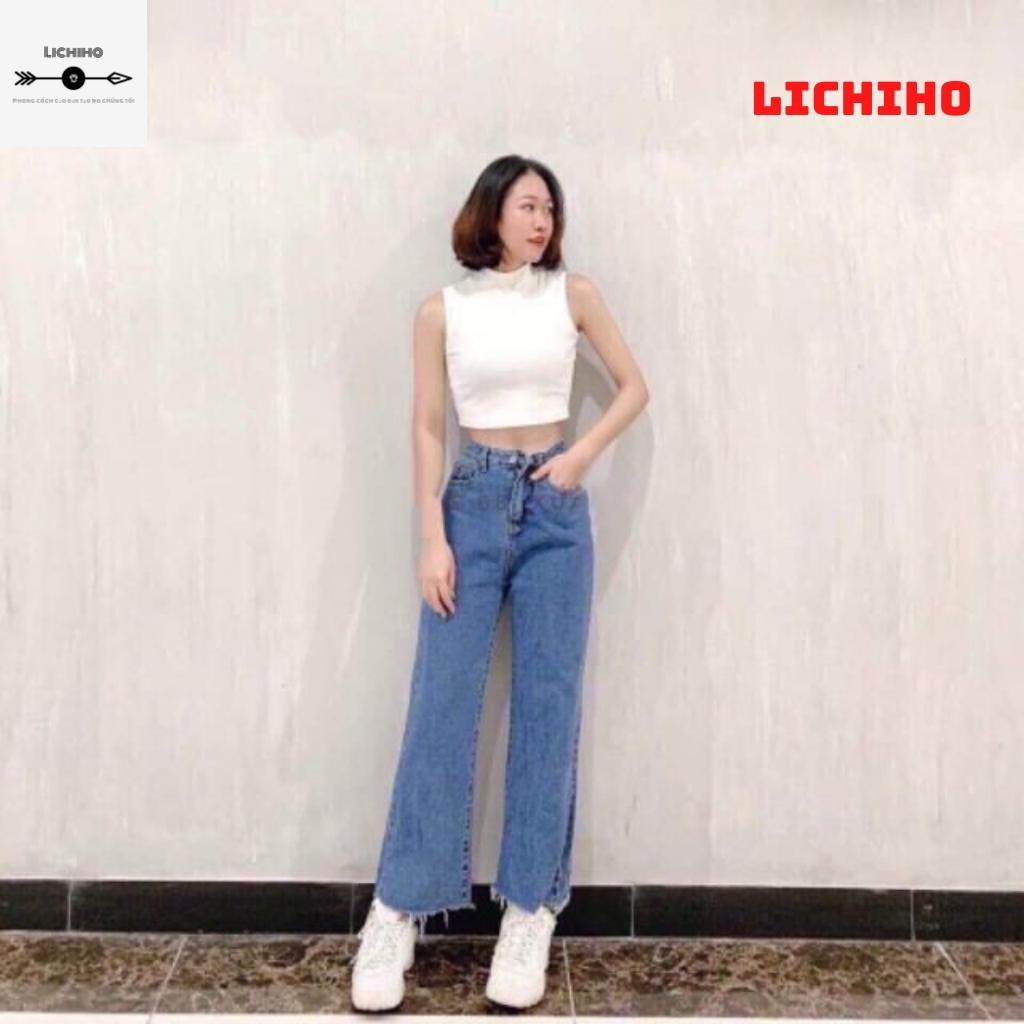 Áo croptop ba lỗ cổ lọ CT07 LICHIHO áo thun nữ chất vải tốt chất lượng | BigBuy360 - bigbuy360.vn
