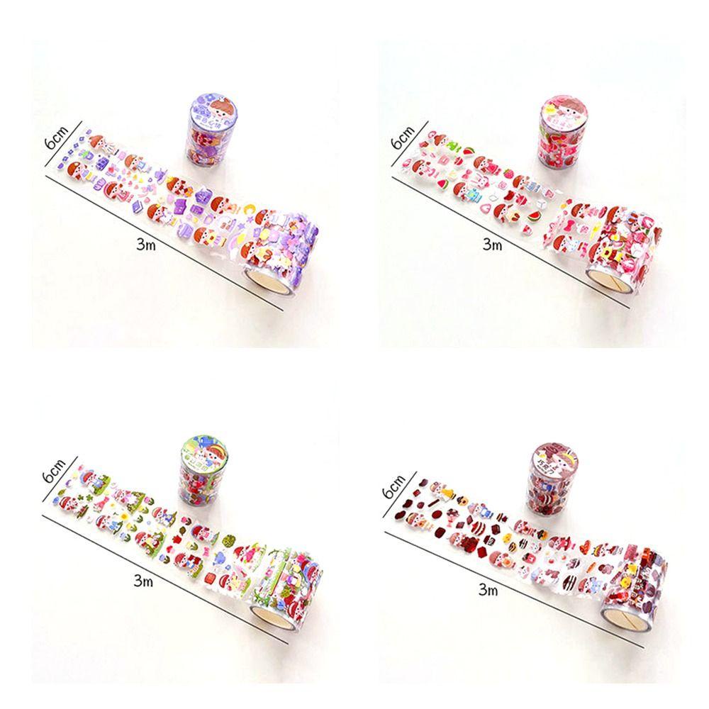 Sticker PET Dán Trang Trí Sổ Tay / Nhật Ký / Đồ Tráng Miệng DIY