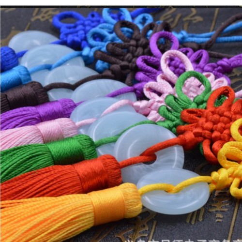 Đồng tâm ngọc bội - tua sáo, tua quạt, treo đai áo trang trí ngày tết