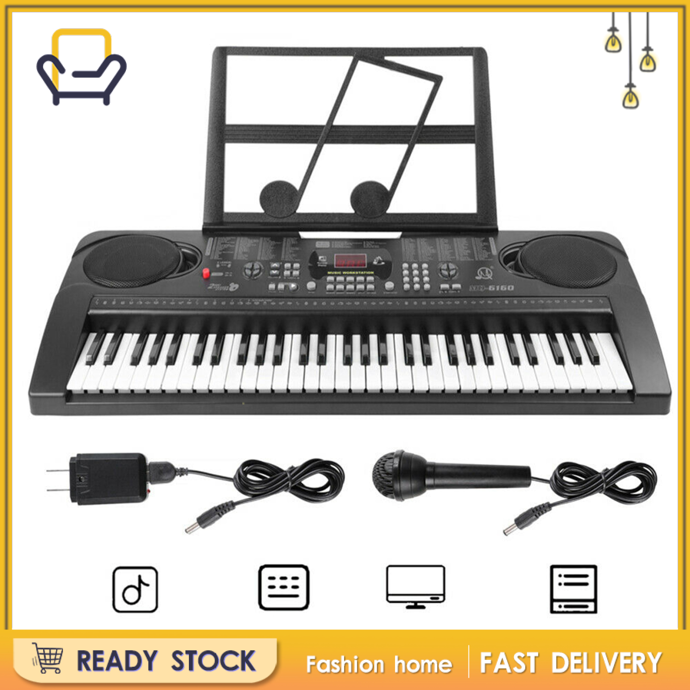 Bộ Đàn Piano Mini Chất Lượng Cao Kèm Phụ Kiện