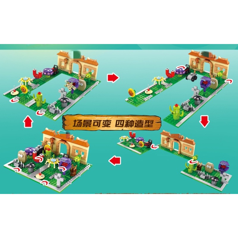 Bộ Đồ Chơi 687 Miếng Xếp Hình Plants Vs Zombies Giáo Dục Bé