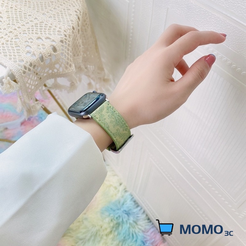 Dây Đeo Bằng Da Thật Cho Đồng Hồ Thông Minh Smart Watch Series 7 6 se 5 4 3 2 1 42mm 44mm 38mm 40mm