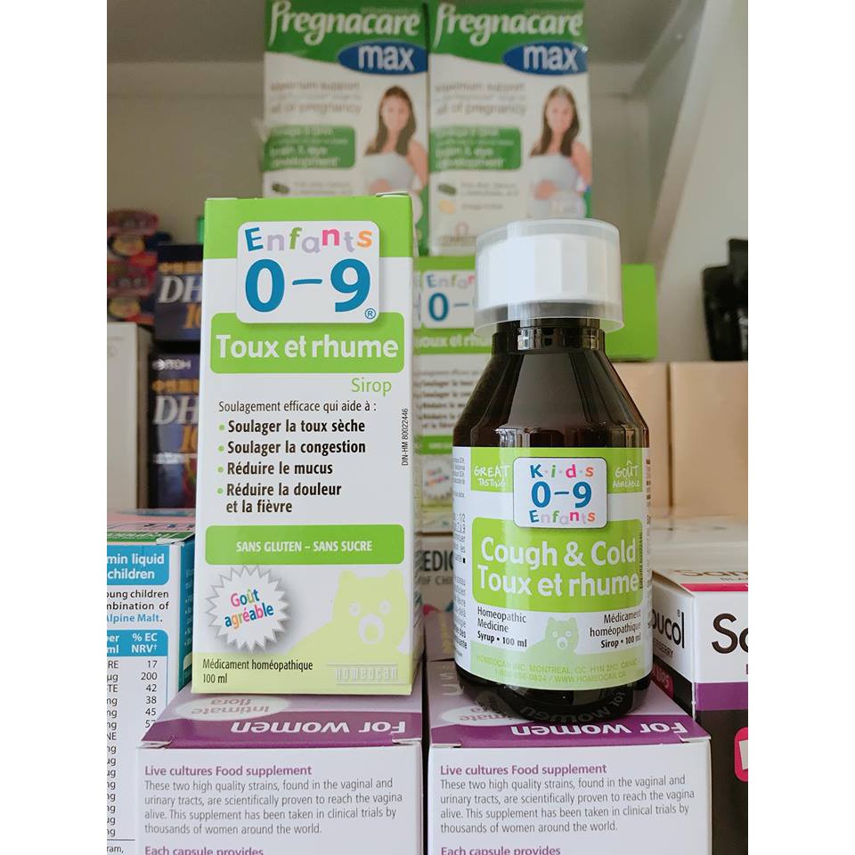 Siro Cough&Cold Giúp Giảm Triệu Trứng Ho/Cảm/Sốt 0-9 Tuổi