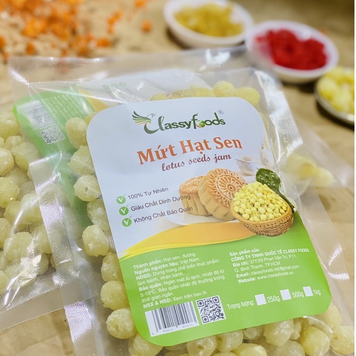 Mứt hạt sen Calssyfoods 500gr
