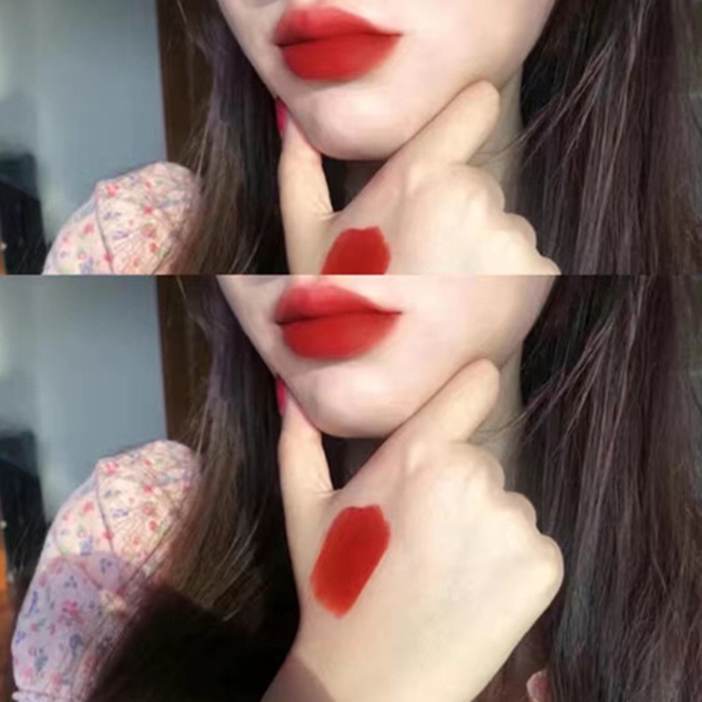 Son Bóng Dạng Lỏng 6 Màu Nhung Lì Như Nhung Không Thấm Nước Lâu Trôi Không Dính Trang Điểm Cho Bé