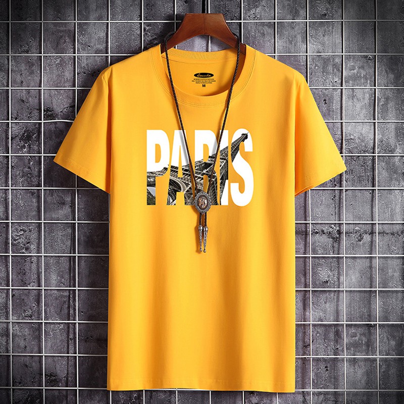 Áo thun nam mã TT31 💖FREESHIP💖 Áo tay lỡ nam họa tiết Paris ngắn tay thể thao đẹp mùa hè tập gym vải cotton | BigBuy360 - bigbuy360.vn
