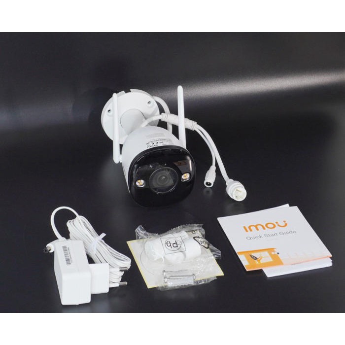 Camera IP WiFi Ngoài Trời, thân trụ IMOU F22FP 2MP 1080P Còi Hú có màu Màu Đêm, có mic ghi âm (chính hãng Dahua VN)