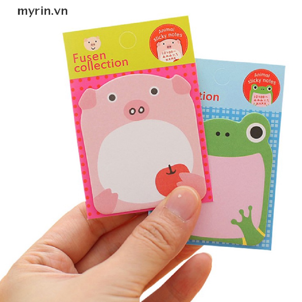 Myrin Giấy Dán Ghi Chú Đánh Dấu Sách Hình Động Vật Kawaii Dễ Thương