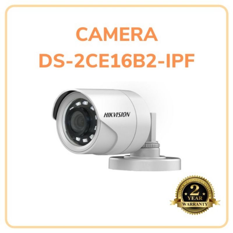 Camera HD-TVI 4 in 1 hồng ngoại 2.0 Megapixel HIKVISION DS-2CE16B2-IPF Thân Trụ