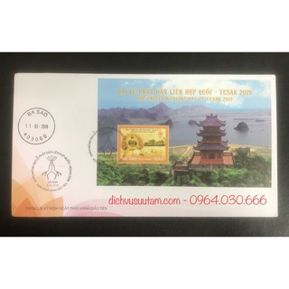 Fdc tem chào mừng đại lễ phật đản liên hợp quốc - vesak 2019