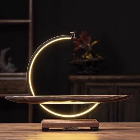 Kệ đèn led đặt tượng trang trí bán nguyệt sử dụng chân USB kiểu mới - kệ tượng đốt trầm trang trí decor giá tốt nhất