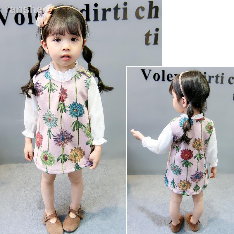 Đầm Công Chúa Kiểu Hàn Quốc Thời Trang Năm Mới 2018 Cho Bé Gái Từ 3-2 Tuổi