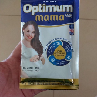 Combo 30 gói sữa bầu optimum mama hương vani 43g/gói date 04/2022