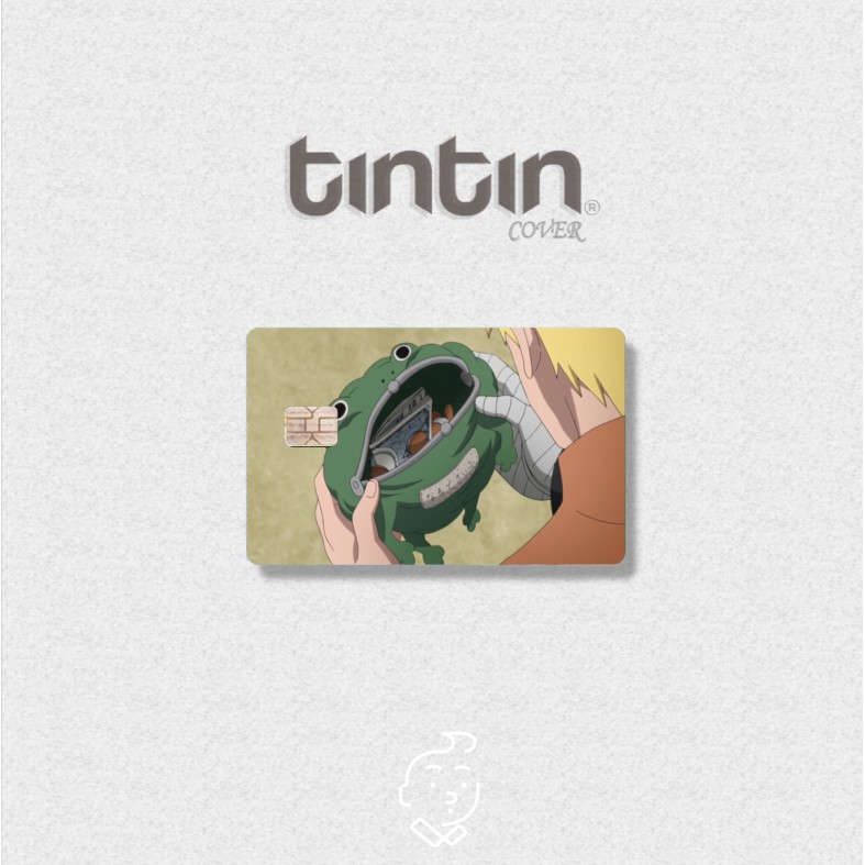 🔥NARUTO VERSION -Tem Dán Thẻ ATMSticker TinTin Trang Trí Thẻ Chống Xước, Nước