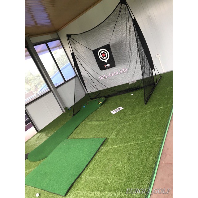 LƯỚI GOLF LƯỚI TẬP  SWING GOLF TẠI NHÀ 2,5X2,5M/ Tặng 3 Bóng Cũ/ Khung Lưới Swing Golf Tháo Lắp Dễ Dàng