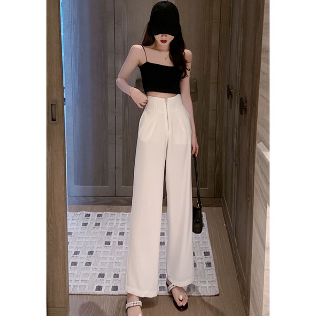 ⚡HOT TREND⚡ QUẦN SUÔNG CẠP CAO GEN BỤNG KHÓA TRƯỚC⚡QUẦN ỐNG RỘNG SIÊU HÁCH DÁNG. | BigBuy360 - bigbuy360.vn