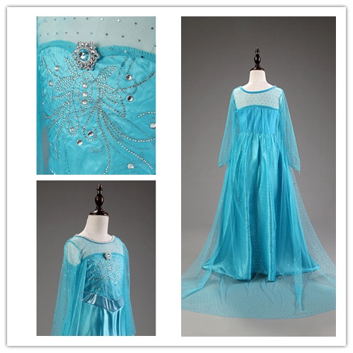 Đầm Hóa Trang Công Chúa Anna Elsa Cho Bé Gái