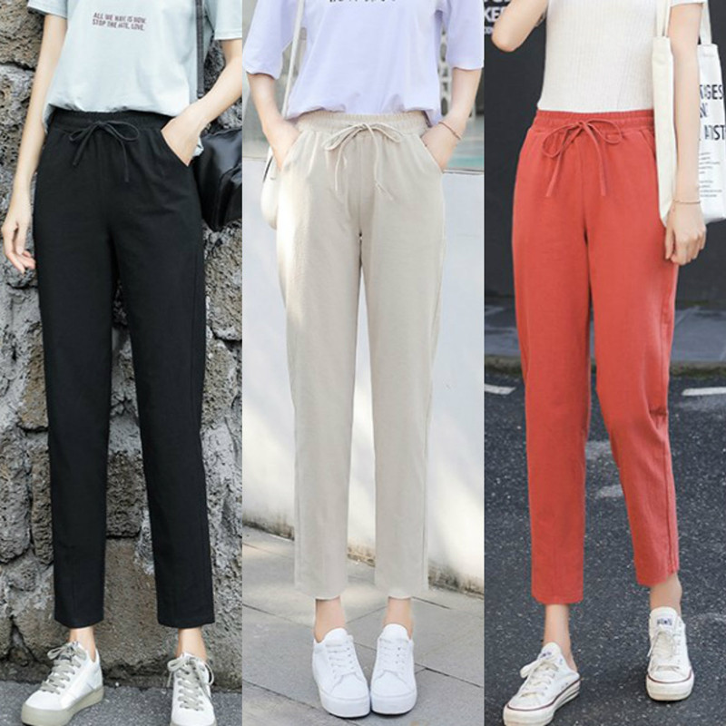 Quần Cotton Nữ Ống Rộng Size S-2Xl | BigBuy360 - bigbuy360.vn