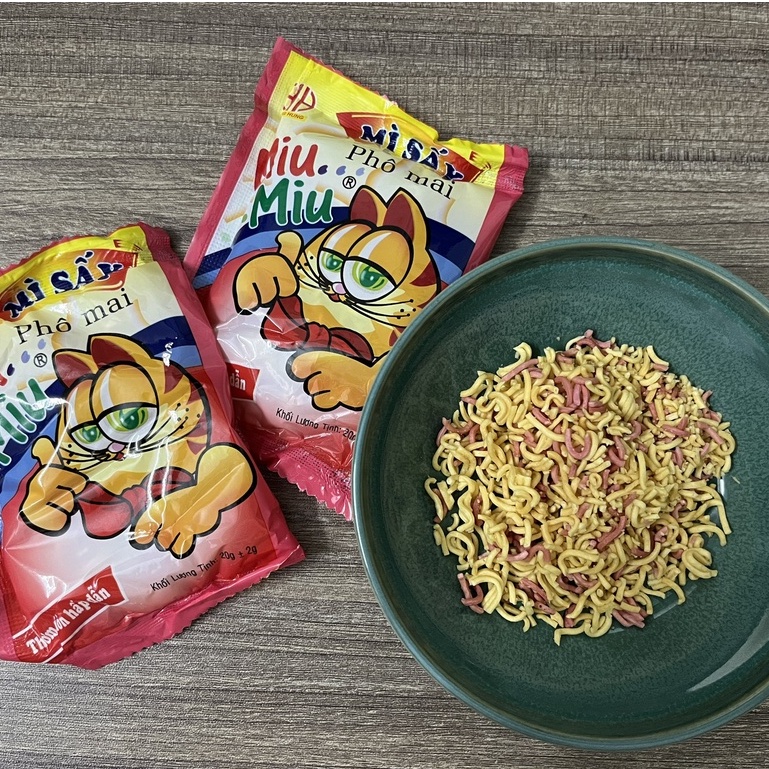 10 gói mì tôm trẻ em Miu Miu 20g