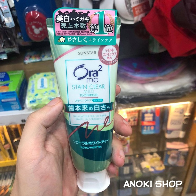 Kem đánh răng Ora2 Stain Clear Nhật Bản