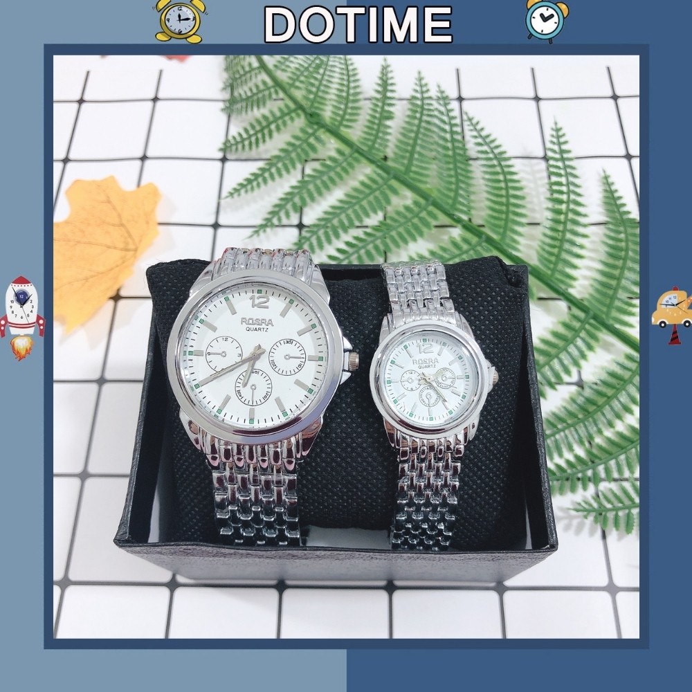 Đồng hồ đeo tay Dotime nam nữ thiết kế dây kim loại cao cấp ZO60