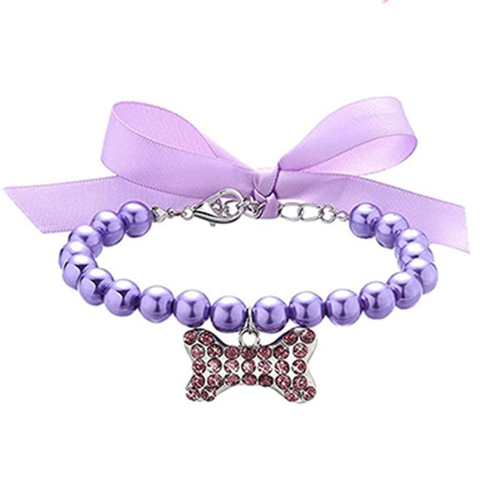 SUSANS Pet   Necklace Cute Bow Collar Cat Accessories Small Pet Kitten Tie