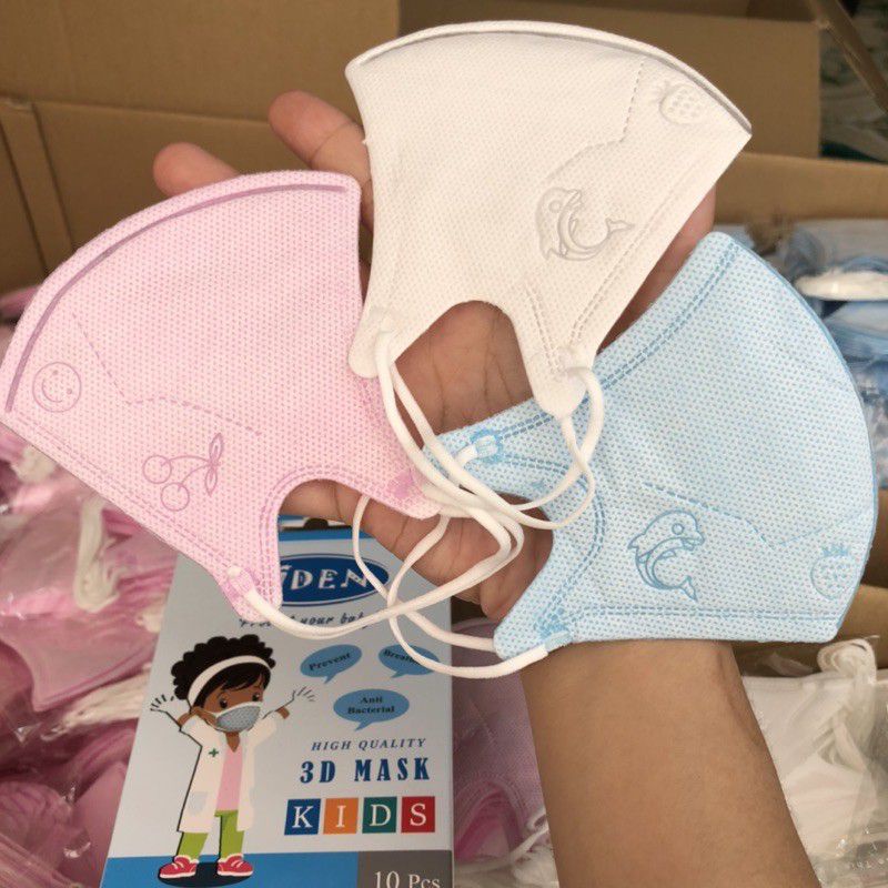 [CHÍNH HÃNG] Hộp 10 Khẩu Trang Bé 3D Biden Kháng Khuẩn Bảo Vệ Bé Yêu | BigBuy360 - bigbuy360.vn