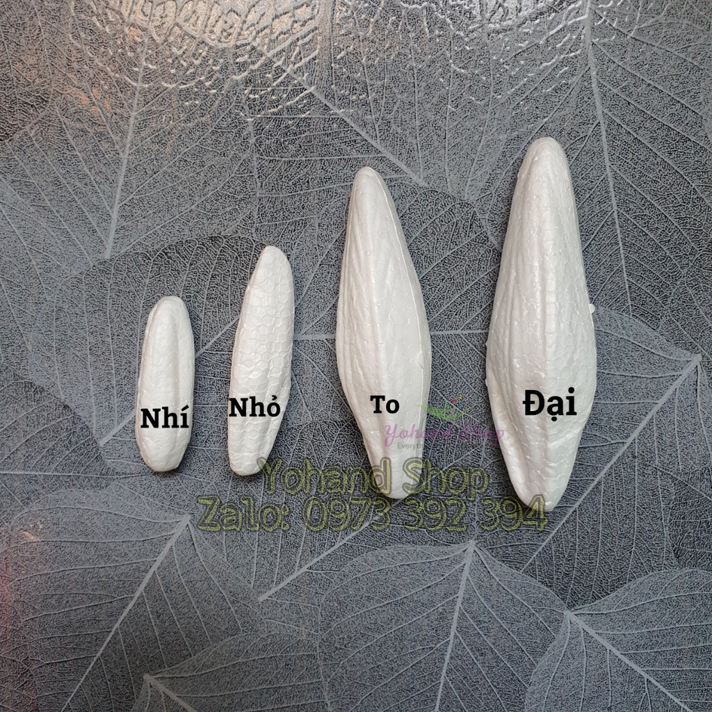 [Sỉ 100gram] Nụ ly bằng xốp làm hoa ly bằng vải voan