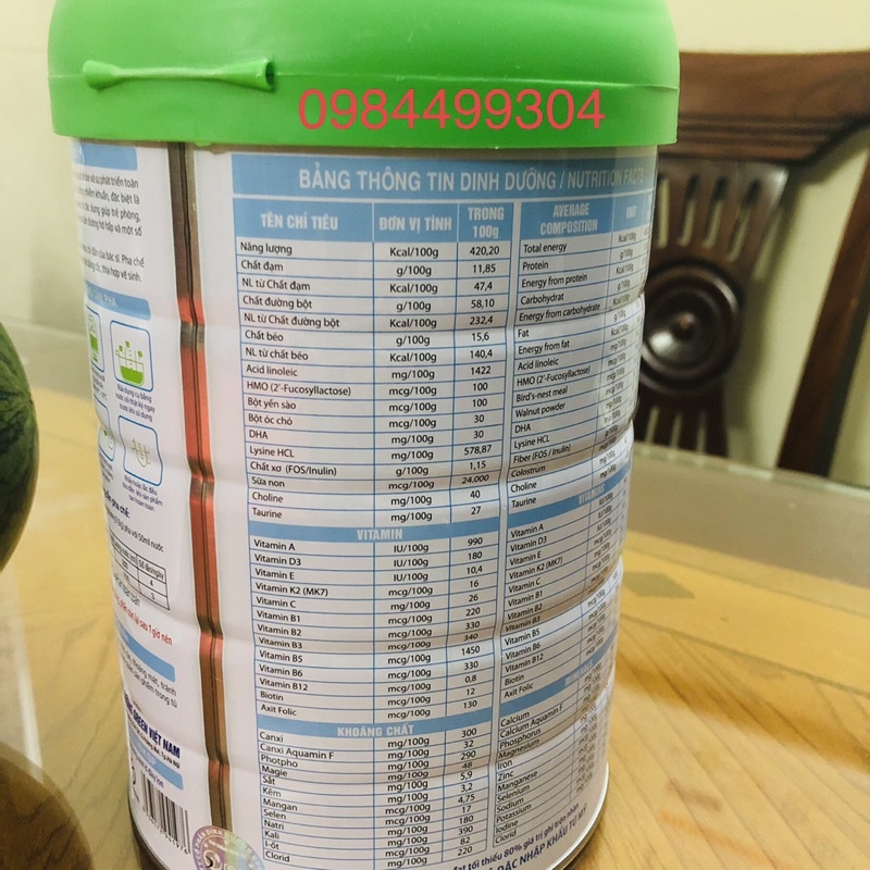 Sữa dinh dưỡng y dược  K2D3 phát triển chiều cao và trí não 900G