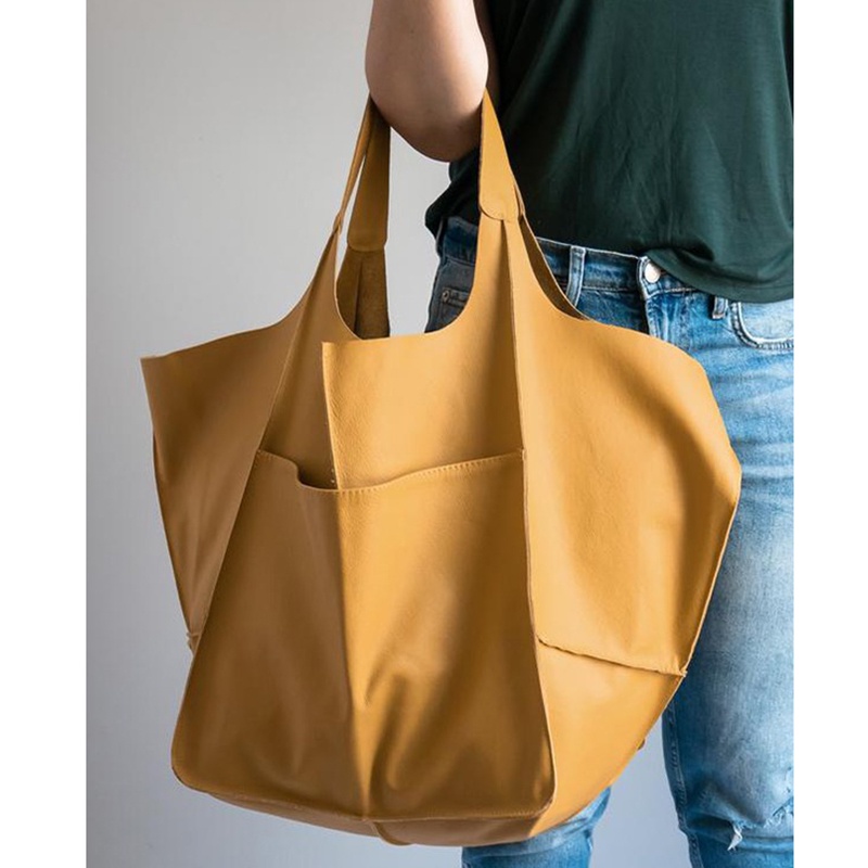 Túi Đeo Vai Cỡ Lớn Bằng Da Mềm Phong Cách Cổ Điển Thời Trang Cho Nữ