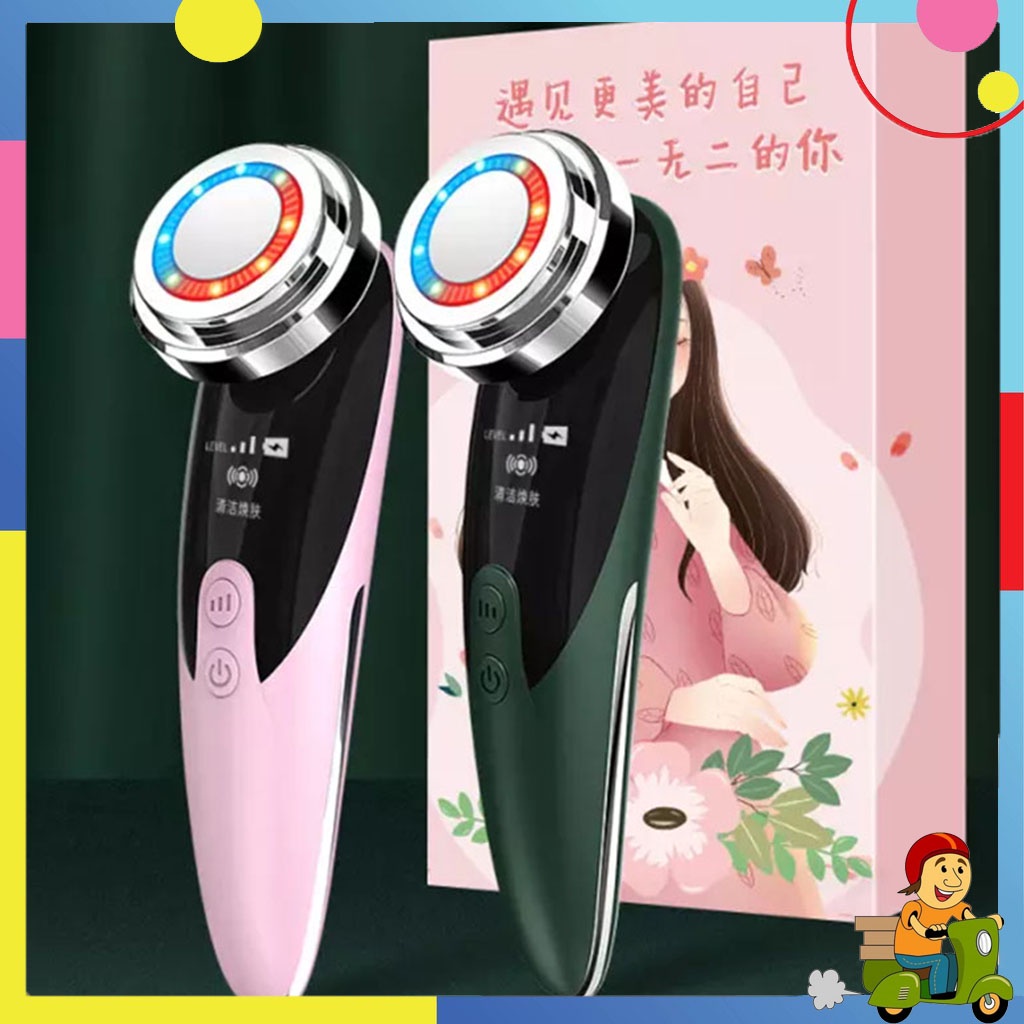 Máy Điện Di Tinh Chất Ion 2 Trong 1 - Máy Massage Nâng Cơ Đẩy Dưỡng Chất - Chăm Sóc Da Tẩy Trang Trẻ Hóa Da, Kèm Dây Sạc