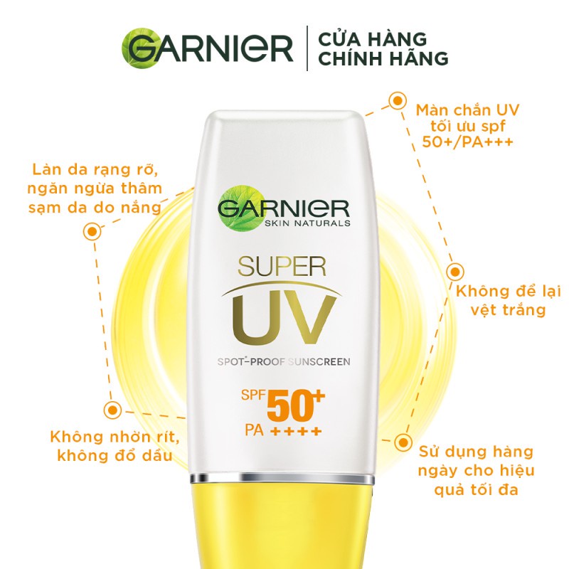 [CHÍNH HÃNG] Kem chống nắng sáng da Garnier 30ml