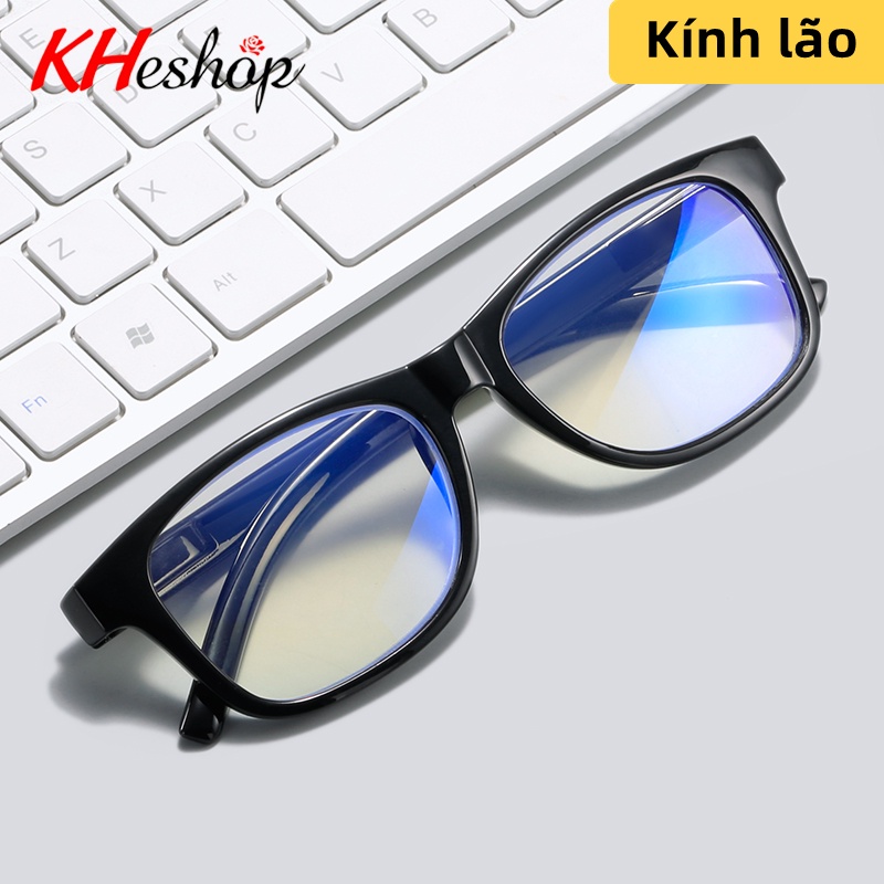 Kính Lão - Viễn Thị bản lề lò xo Form vuông bầu lịch sự nhã nhặn đủ độ từ +1.00-+4.00 mã Y1588
