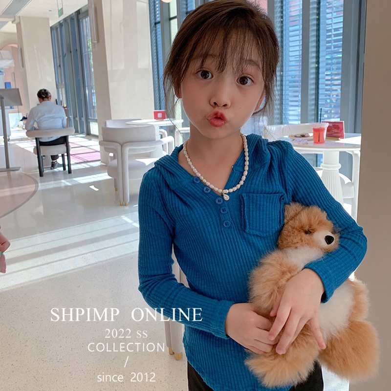 Áo Hoodie Dài Tay Màu Trơn Thời Trang Mùa Thu Cho Bé Gái Dễ Phối Đồ