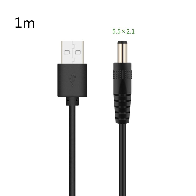 Đầu Chuyển Đổi Cổng USB Sang DC 5.5x2.1 Aux