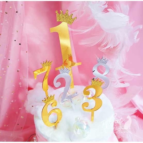 Phụ kiện trang trí bánh kem hình chữ happy birthday