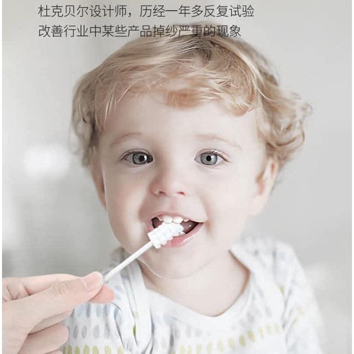 Gạc rơ lưỡi Yaki Mom dạng que - hộp 30 chiếc