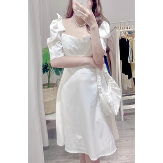 váy lụa trắng (ảnh thật)