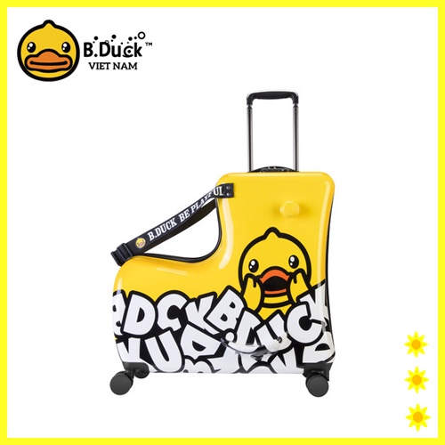 Vali cho bé B.Duck hàng chính hãng bảo hành 12 tháng  phiên bản chữ trắng