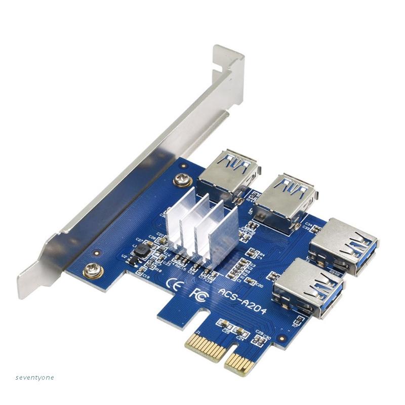 Card Đồ Họa Pci-Express Card Mở Rộng 4 Pci-E Usb 3.0 Pci E 1 Sang 4 Thẻ