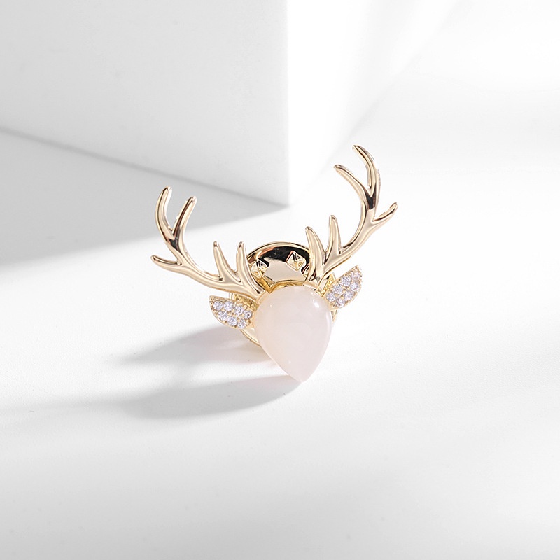 Ghim Cài Áo Hình Tuần Lộc Đơn Giản Xinh Xắn