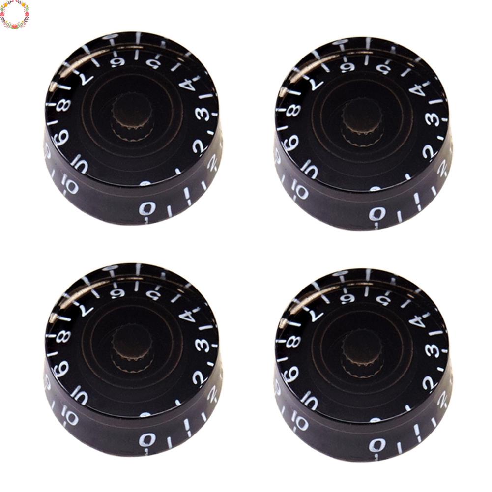 thumbnail image 2 of 4x Gold/Black Speed Knobs For Electric Guitar – Fits SG, Les Paul, Epiphone – Replacement Knobs 2 of 6