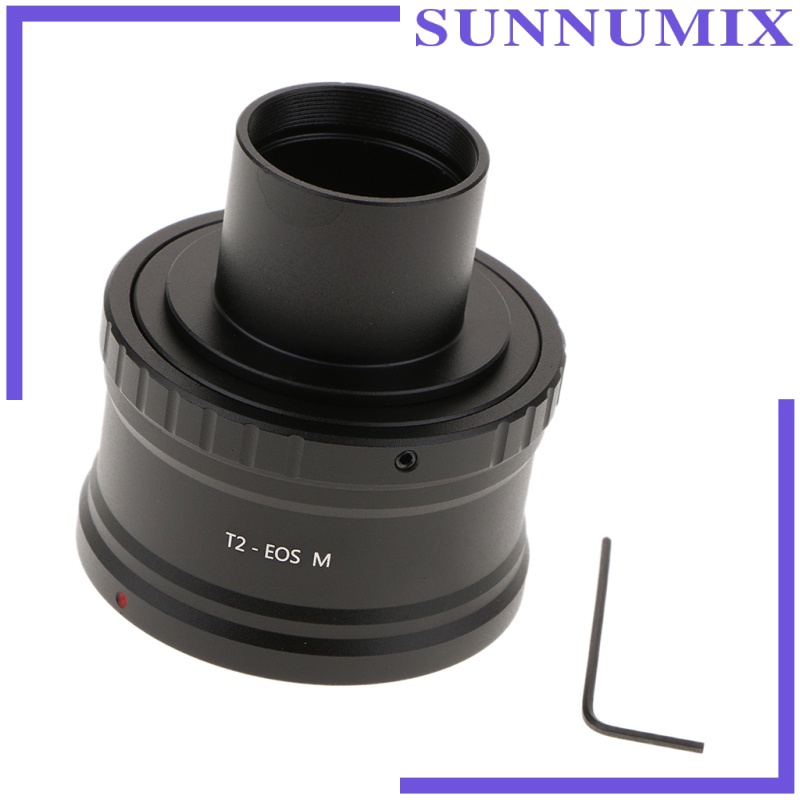 [SUNNIMIX] T2 Adapter Ring for Canon EF-M Camera Lens+1.25\" 31.7mm Telescope Mount Tube